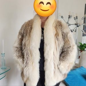 Coyote Fur with Fox Fur Collar